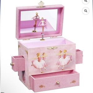 EUC Enchantmints Ballerina Musical Jewelry Box, Swan Lake